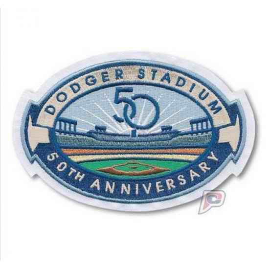 Stitched 2012 Dodgers Stadium 50th Anniversary Jersey Patch